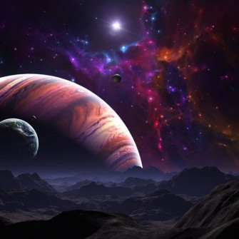 Space Star Planet iPad Air Wallpaper Outer