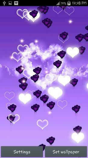 Purple Heart Live Wallpaper Android Apps And Tests Androidpit