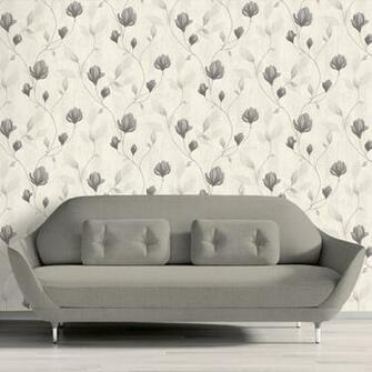 Muriva Darcy Trail Wallpaper Grey And Black