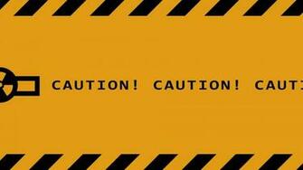 Caution Multiscreen Wallpaper