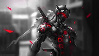 Red Genji Wallpaper 1080p Minionswallpaper Overwatch