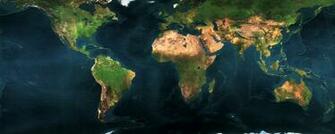 Earth Map Dual Monitor Wallpaper HD