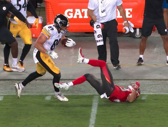 Vance Mcdonald S Beautiful Stiff Arm May Have Ended Chris Conte
