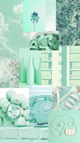 Mint Green Aesthetic Wallpaper