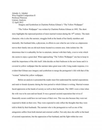 First Draft Of My Literary Analysis