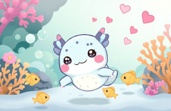 Kawaii Axolotl Wallpaper
