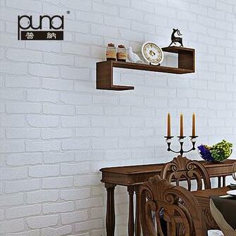 Faux Brick Wallpaper White Beige Wall Paper Jpg