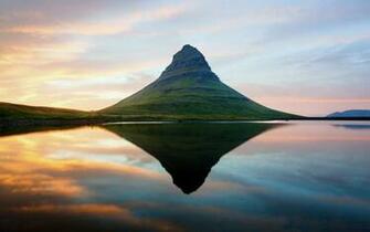 Iceland Volcano Landscape Desktop Wallpaper