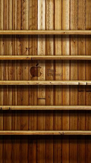 Bookshelf Ios7 Wallpaper iPhone 5s