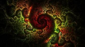 Fractal Spiral Pattern Widescreen Wallpaper