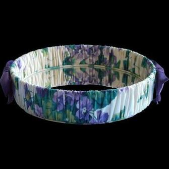 Waverly Sweet Violets Mirror Vanity Tray Vintage From Mercymaude On