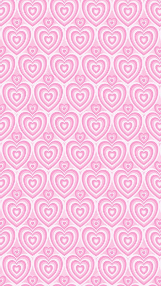 Pastel Pink Hearts Wallpaper