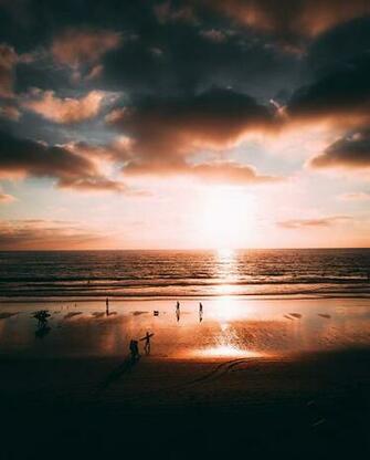 HD Wallpaper Ocean Sunset Shore La Jolla San Diego