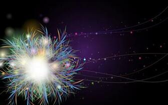 Fluorescent Flower Abstract Wallpaper