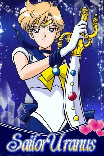 Sailor Uranus Moon Mobile Phone Cellphone iPhone Wallpaper
