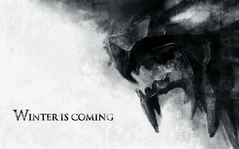 Winter Is Coming Wallpaper Stock Photos