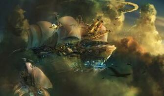 Fantasy Steampunk Punk Sci Fi Science Fiction Vehicles Ships