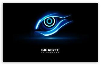 Gigabyte Blue Eye HD Wallpaper For Standard Fullscreen Uxga