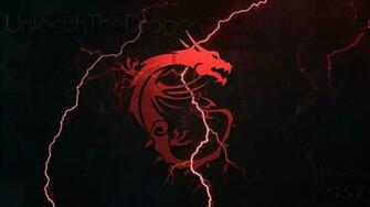 Msi Logo Red Dragon HD 1080p Wallpaper Compatible For