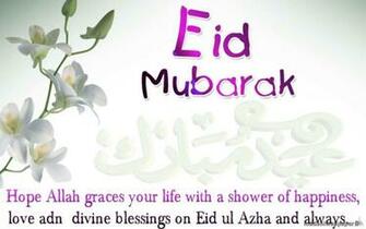 Eid Muabrakh Quotes Image Happy Wishes Wallpaper