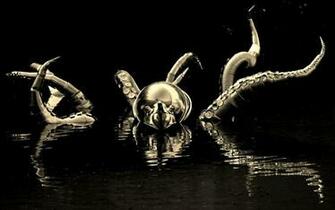 Sculpture B W Tentacles Wallpaper