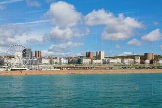 England Sussex Brighton Of Beach And Big Wheel In