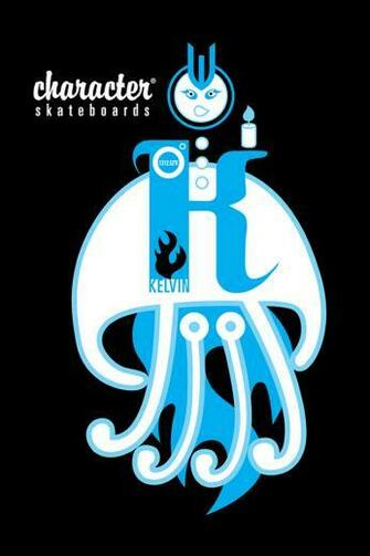 Character Skateboarding iPhone Wallpaper