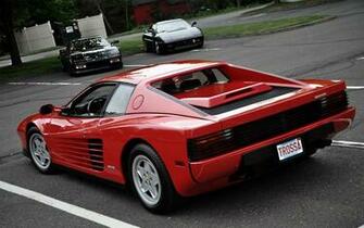 Wallpaper Ferrari Testarossa Vehicle Supercar Red Black