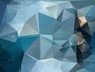 Green Blue Polygonal Background By Aleksandra