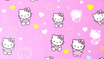 Purple Hello Kitty Wallpaper