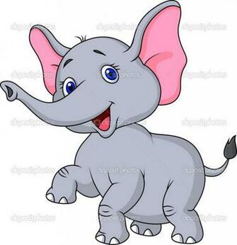 Cute Cartoon Elephants