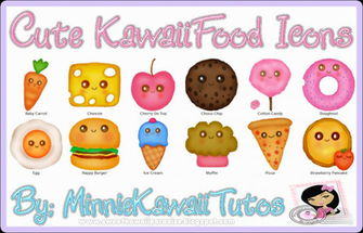 Cute Kawaii Food Iconos Y Pngs By Minniekawaiitutos