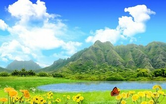 Green Mountains Wallpaper HD