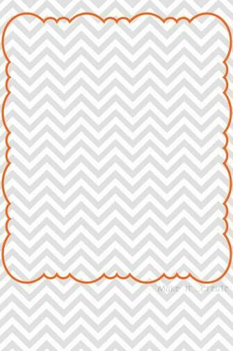 Orange Chevron Wallpaper iPad Gray