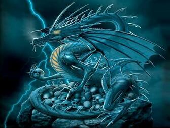 Chromium Dragon Computer Wallpaper Desktop Background