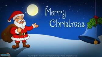 Merry Christmas Santa Claus Desktop Wallpaper For Kids Mocomi