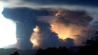 Volcanoes Lightning Volcano Puyehue Wallpaper