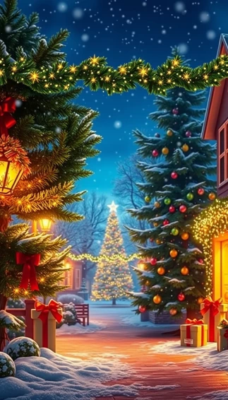 Christmas Lights Wallpaper For Computer