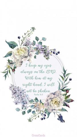 I Will Not Be Shaken Christian Wallpaper Bible Verse