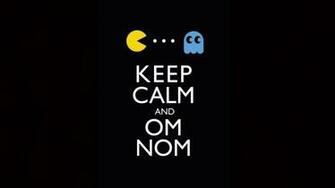 Keep Calm And Om Nom Computer Wallpaper Desktop Background