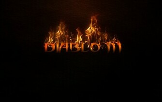 Games Wallpaper Diablo Burning Letters
