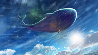 Flying Whale 2k Wallpaper