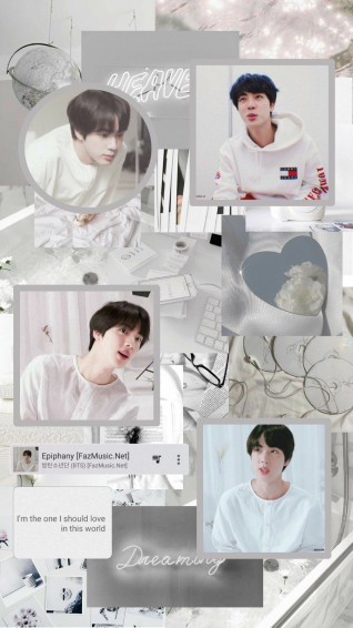 Jin White Aesthetic Bts Kim Seokjin