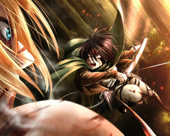 Mikasa Ackerman Vs Female Titan Annie Leonhardt Attack On