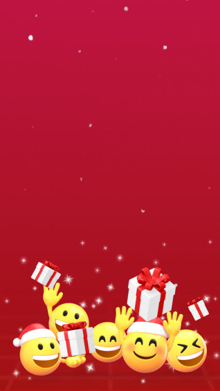3d Santa Emoticon iPhone Wallpaper Editable Design Rawpixel