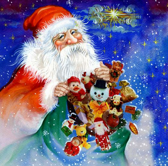 Vintage Santa Claus Cards And A Holiday Wallpaper The Long Goodbye