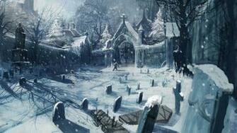 Winter Graveyard Wallpaper High Definition Quality