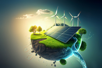 Navigating The New Frontier Of Renewable Energy Wallpaper