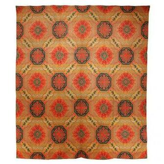Early American Ingrain Carpet At 1stdibs