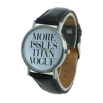 More Issues Than Vogue Description Montre
